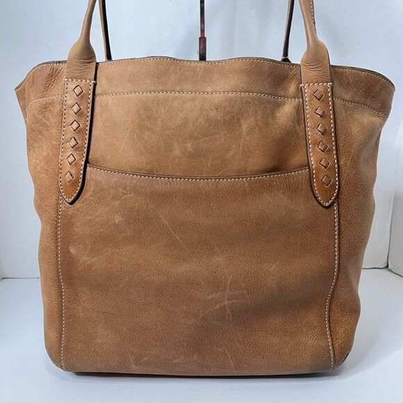 Frye Reed Full Grain Leather Tote EUC - Picture 7 of 12